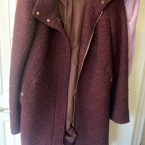 Women's Burgundy Coat